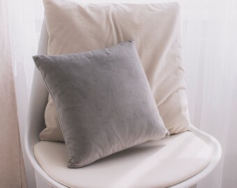 Pillow cover, velour pillowcase, pillowcase with zipper