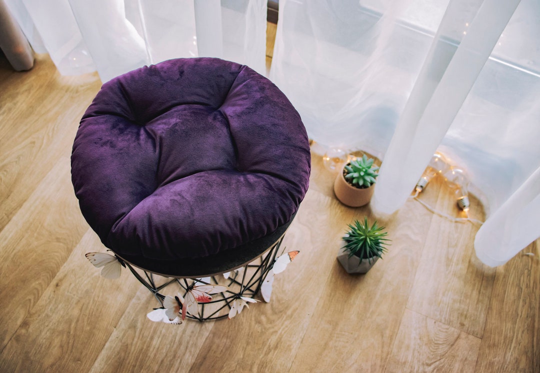 Handmade Velour Cushion for Chairs, Chair Cushions, Velour Cushion