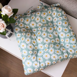 U-Shape Chair Cushion: 100% Cotton Pad with Ties