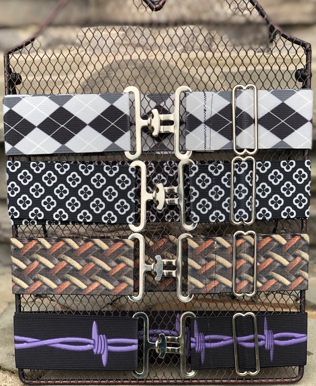 Elastic Equestrian Belt Fun Patterns Etsy