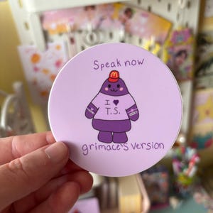 swiftie grimace sticker