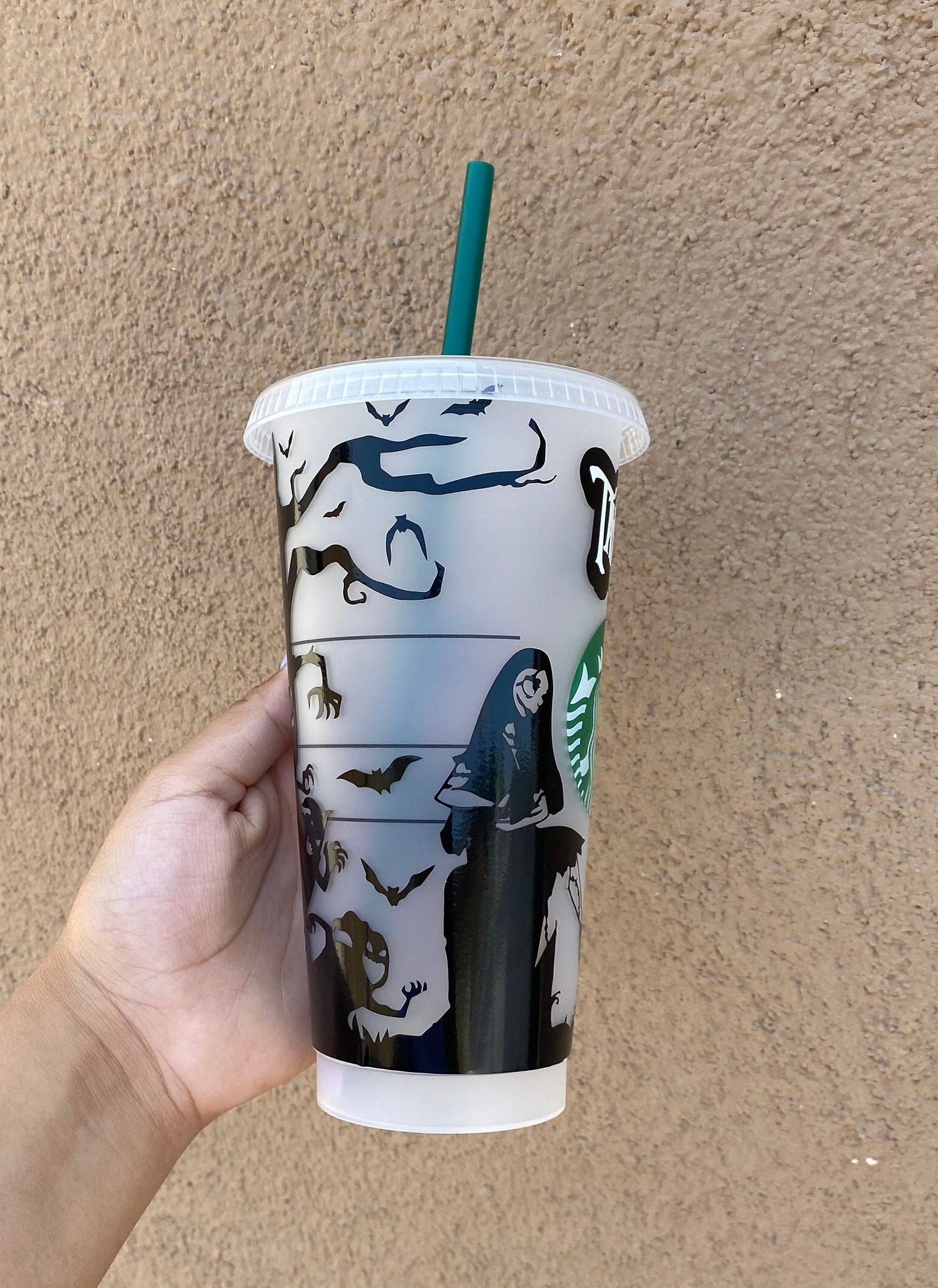 Nightmare Before Christmas custom Starbucks cup GLOW IN DARK Etsy