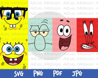 Spongebob Svg Etsy