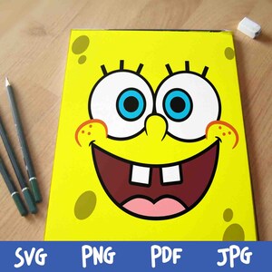SpongeBob Faces svg SpongeBob Faces cricut Squarepants svg | Etsy