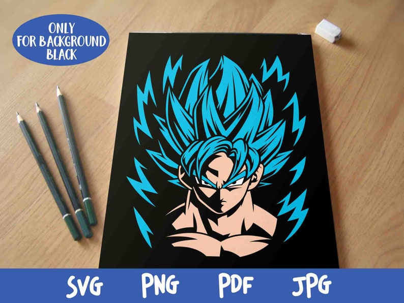 Download Goku svg Goku png Goku Clipart Goku vector Dragon ball | Etsy