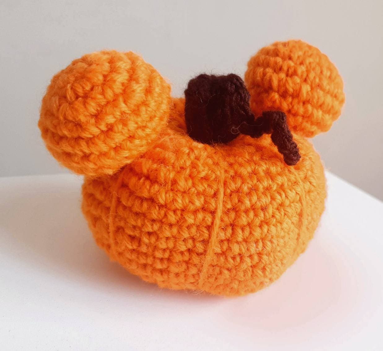Mickey mouse pumpkin crochet pattern easy to follow beginners Etsy