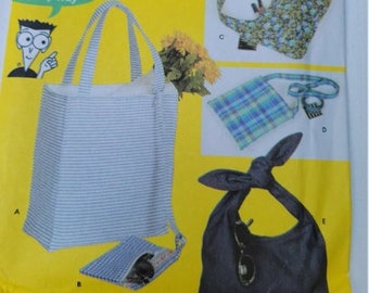 Weekender Tote Bag Sewing Pattern, Easy Zipper Designs (Uncut)