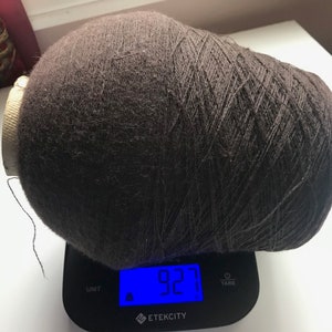 Braunes Wolle Acryl Garn, Vintage Strickgarn, Häkelgarn Tufting Garn, 100g Handarbeit