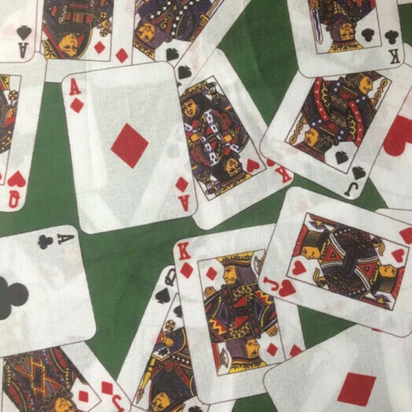Playing Cards Fabric - Etsy