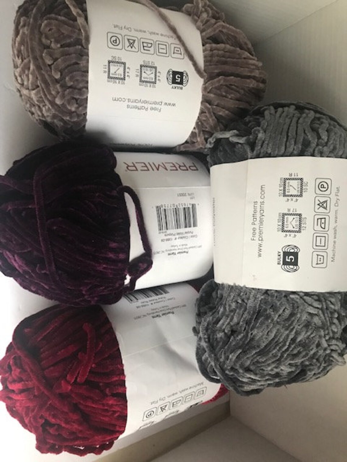 Mixed lot of large velvet chunky yarn Bulky yarn lotLot of Etsy