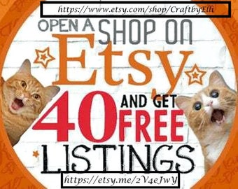 new etsy shops,new etsy seller,Free listings, Sell on etsy, Start etsy shop, How to sell on etsy,  New Etsy Store, Open Etsy Shop