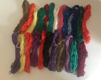 DMC Variegated Embroidery Floss Set, Full Set of 18 Colours, Variegated  Floss Bundle, DMC Thread Floss, Six Stranded Cotton Thread 