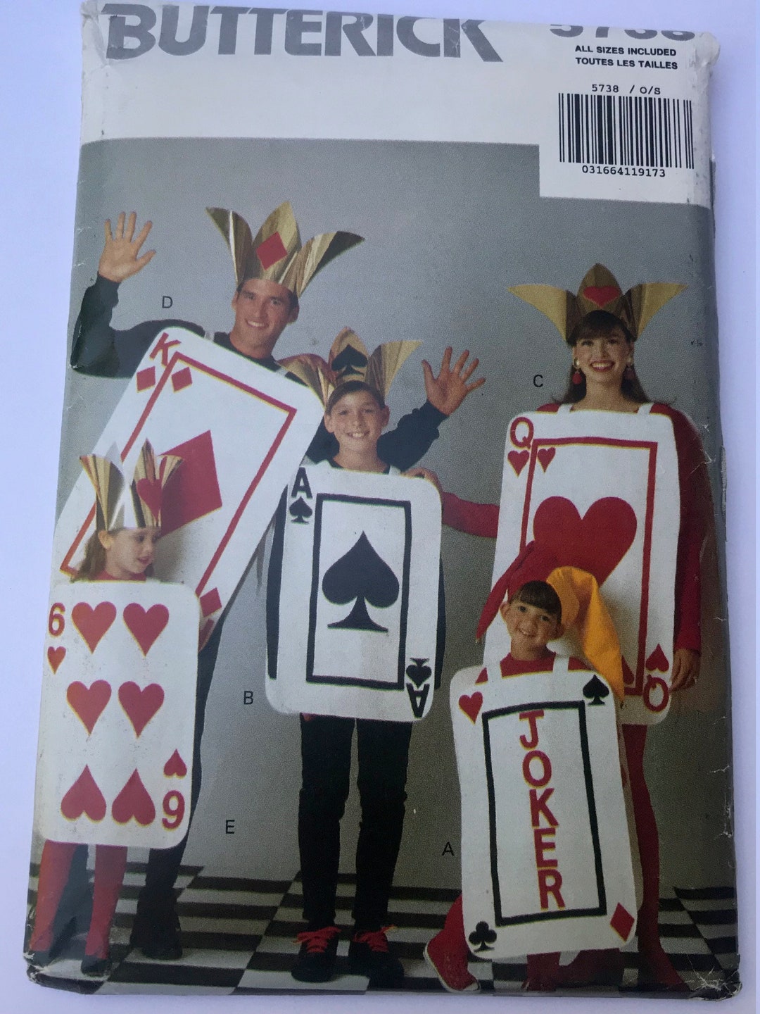 Vintage Ace Card Cosplay Pattern, Ace Card Cosplay Women, Sewing ...