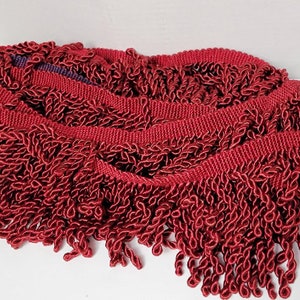Remainder burgundy bullion tassel fringe,tassel trim,bullion fringe trim,lot of trim, fringe trim for pillows,upholstery trim,curtain trim
