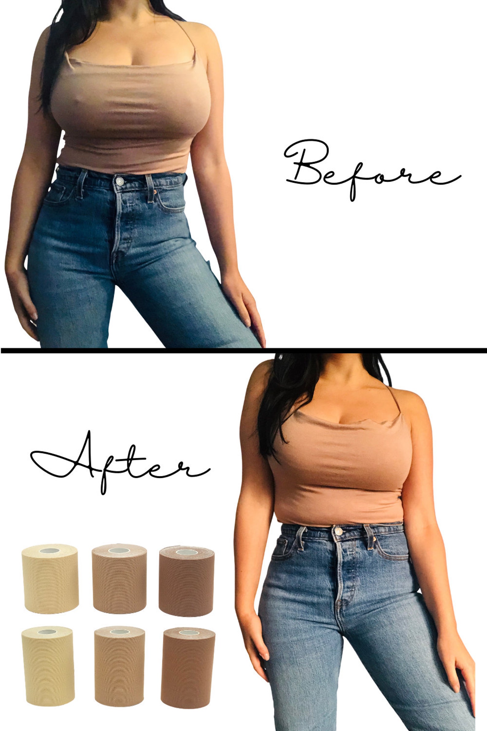 Boob Tape Bra Create Breast Cleavage and Lift Breasts Etsy