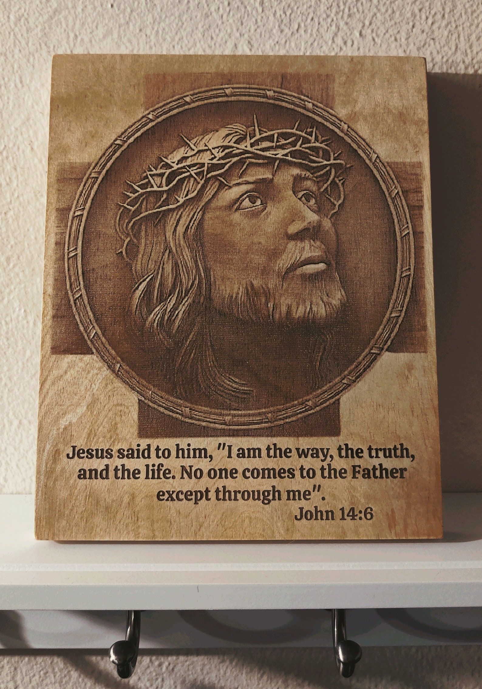 3D Christian Engraved Wall Hanging Custom Engraved Wooden Etsy