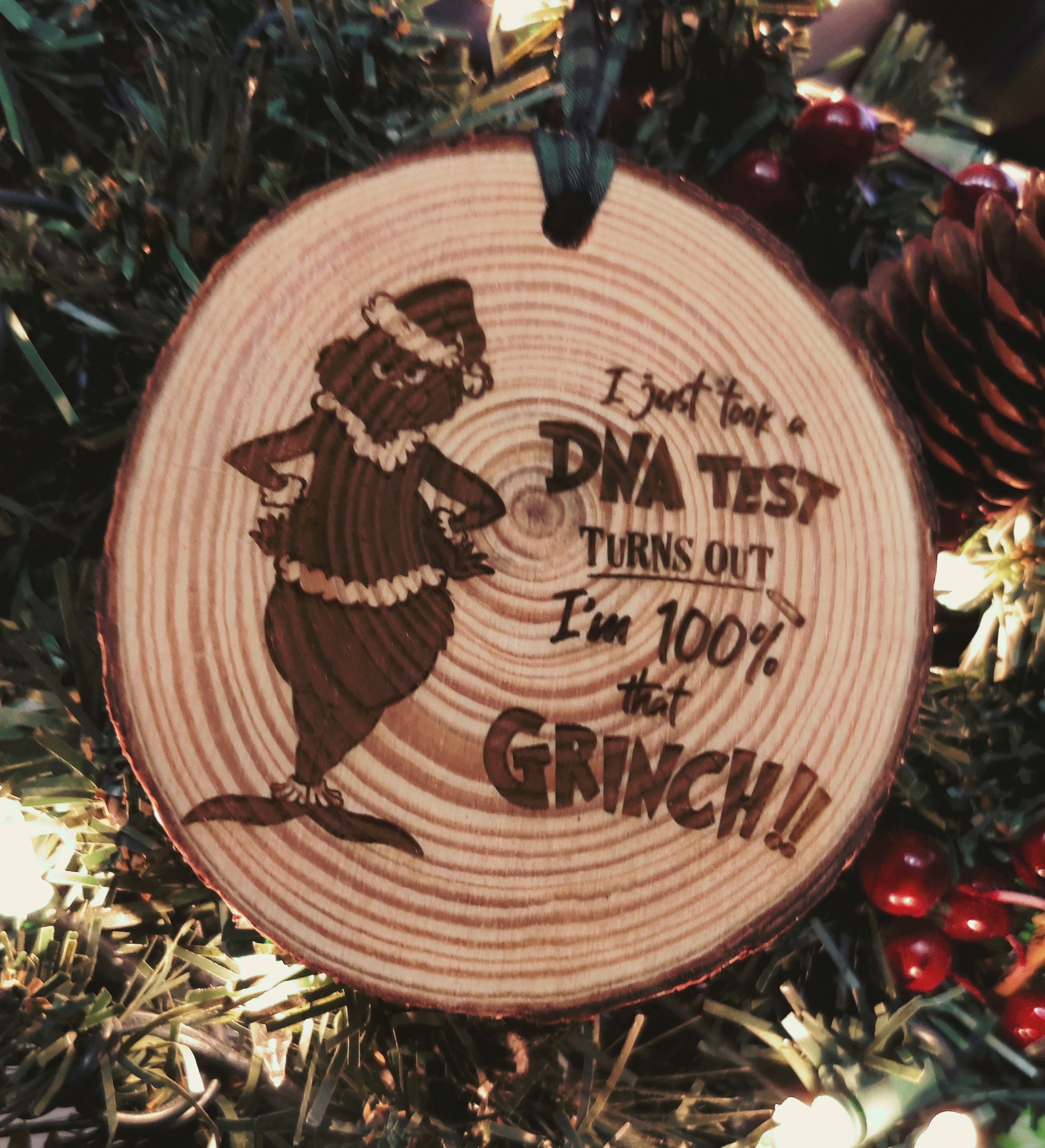 Custom Wooden Christmas Ornament Funny Holiday Decor Etsy