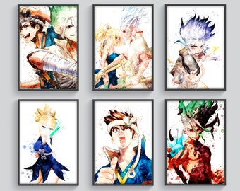 Dr Stone Print Etsy