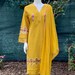 🌟 Mustard Yellow Embroidered Suit Set