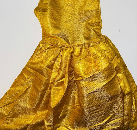 Yellow Brocade Jamawar Banarsi Gharara