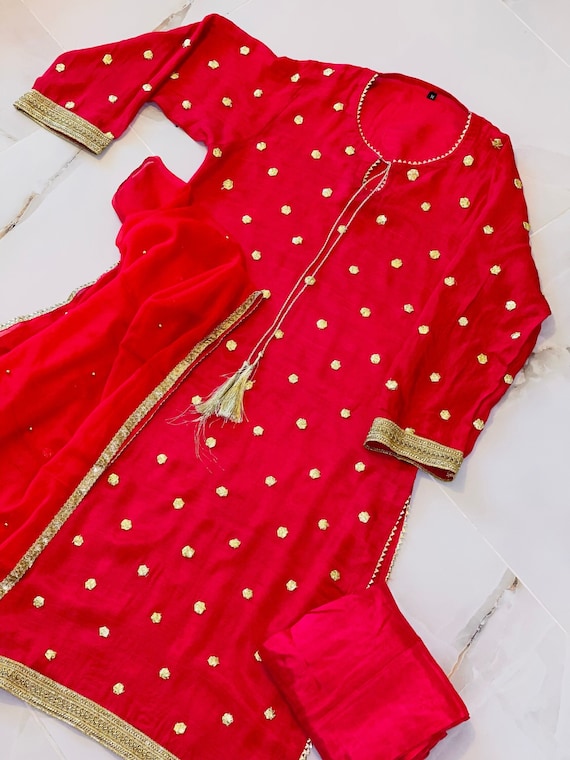 Agha Noor Pink Gota Work Suit
