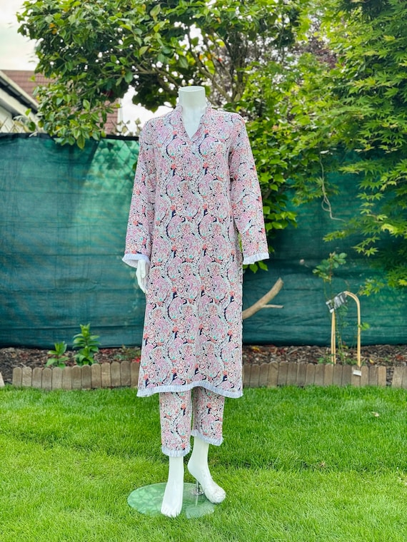 Blue/Pink Floral Suit