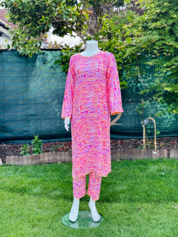 Pink Floral Suit