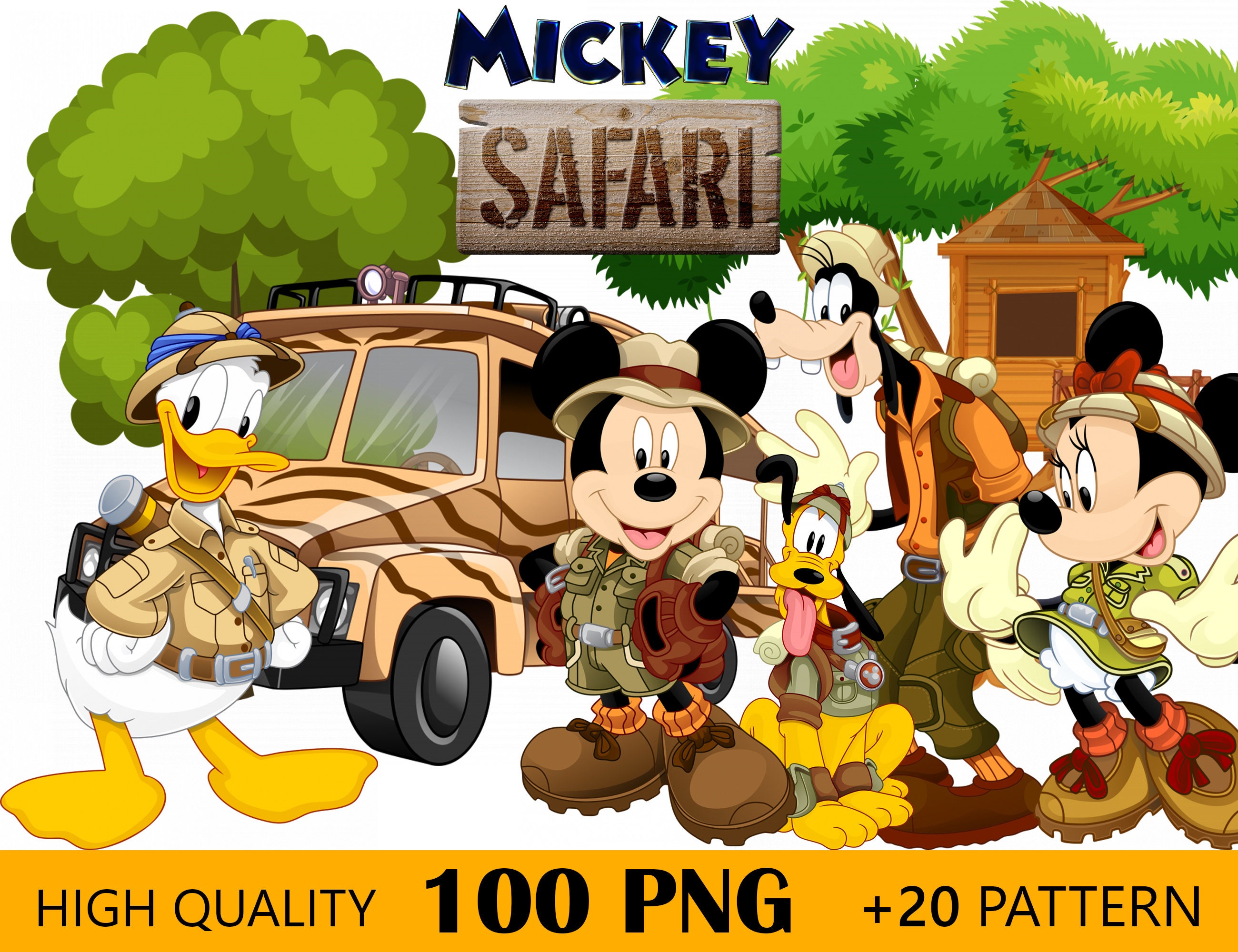 safari mickey clipart