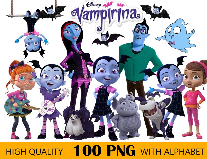 Vampirina PNG Vampirina Clipart Png Digital Paper Vampirina - Etsy
