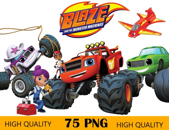 Blaze and the Monster Machines PNG Blaze and the Monster - Etsy