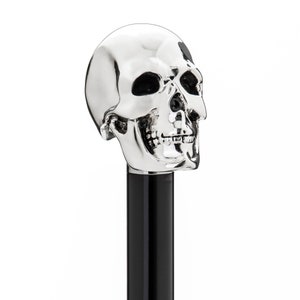 Luxury Skull Umbrella - Silver Plated, Handmade Fashion Umbrella