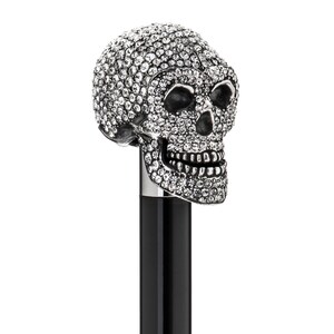 Luxury Swarovski Skull Umbrella, Fashion Umbrella, Crystals Embellished Umbrella
