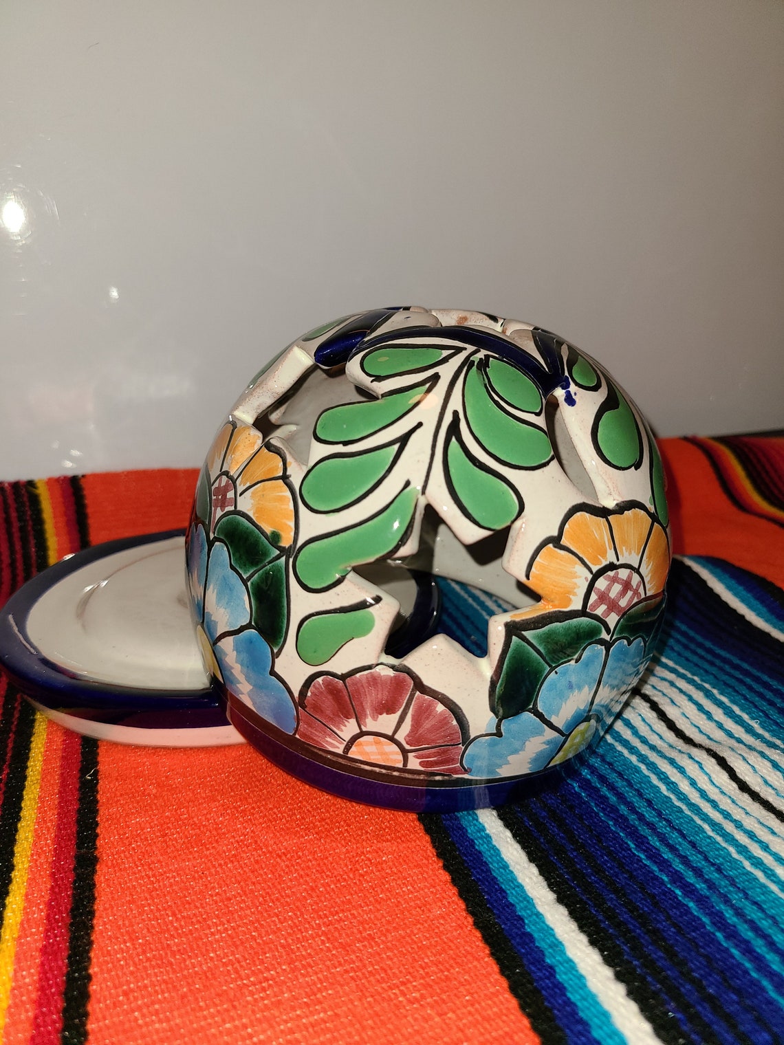 Handmade Mexican Ceramic Candle Light Holder Etsy