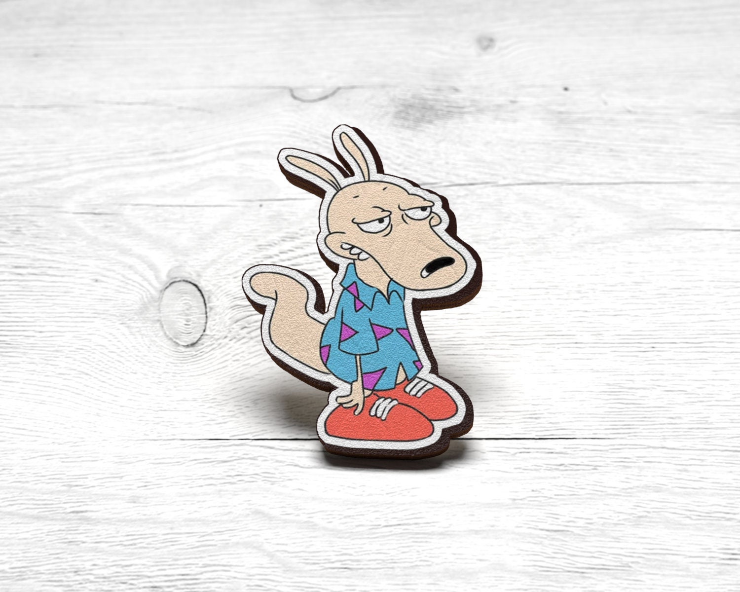 Rocko Rocko's Modern Life Lapel Pin Handmade Accessory - Etsy Rocko Rocko's Modern Life Lapel Pin Handmade Accessory - Etsy