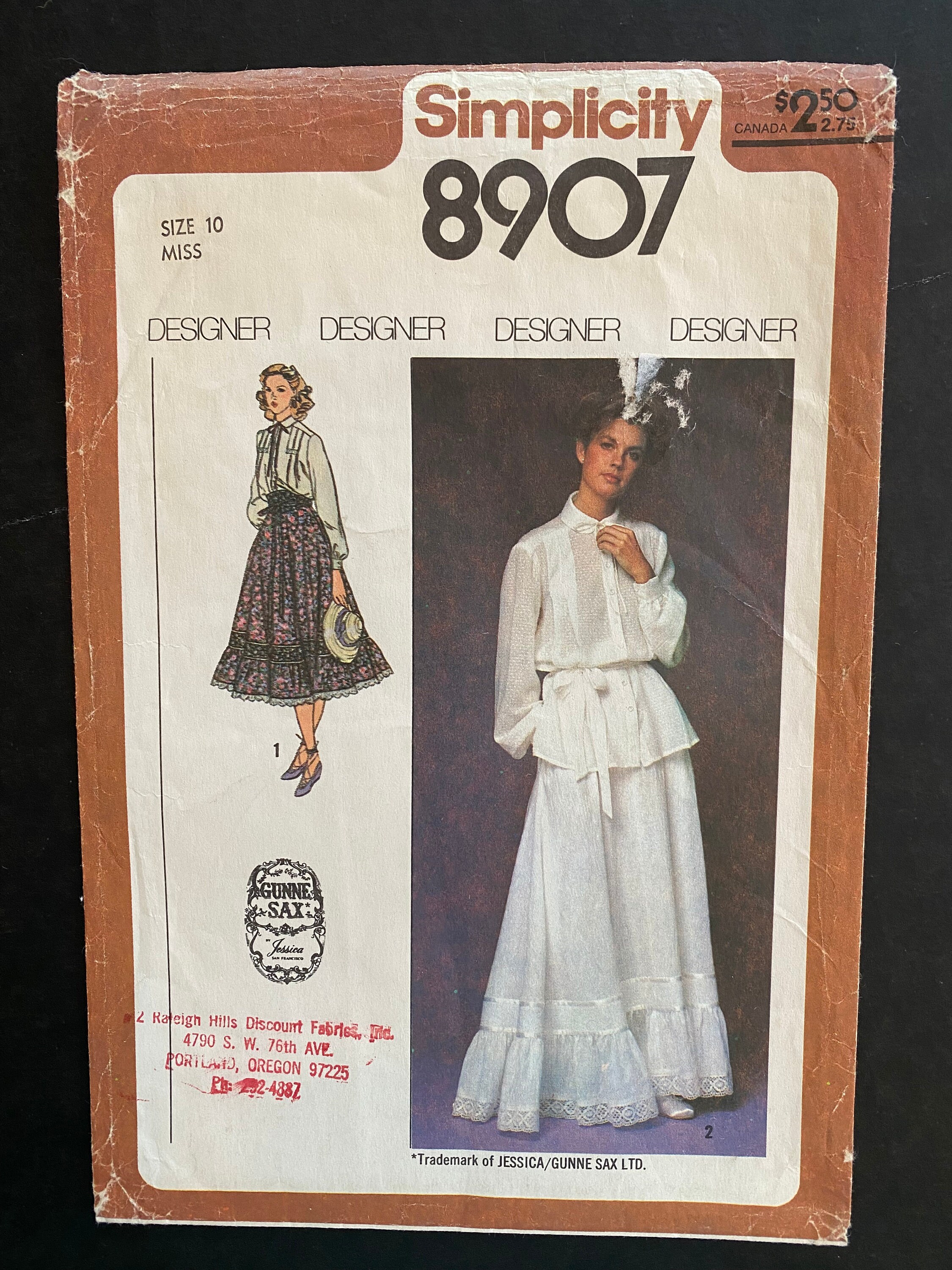 GUNNE SAX スカート Simplicity 8907 Iconic Gunne Sax Rare Separate Pieces Skirt