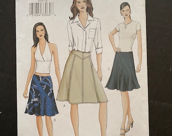 Vogue 7416 skirt pattern with three different views. uncut and in brand new condition.