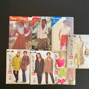 Seven Vintage See & Sew all are complete most are uncut and in brand new condition. These are easy to sew with just a few pieces .