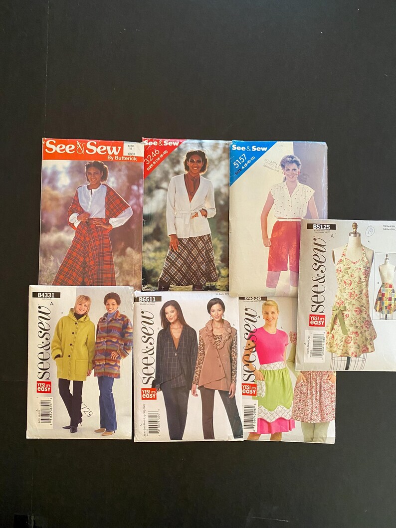 Seven Vintage See & Sew All Are Complete Most Are Uncut and in Brand ...