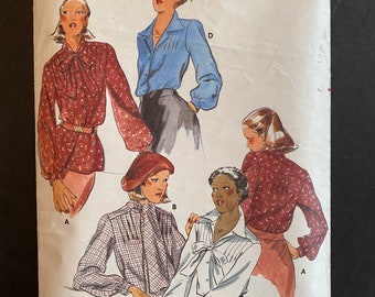 Butterick 5079 Carefully cut and complete Blouse with five different variations  Size 10