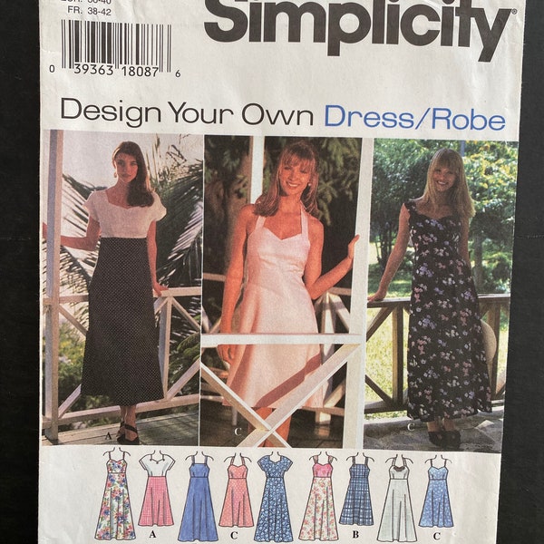 simplicity 9600 Uncut and in brand new condition Size 10-12-14 design your own dress