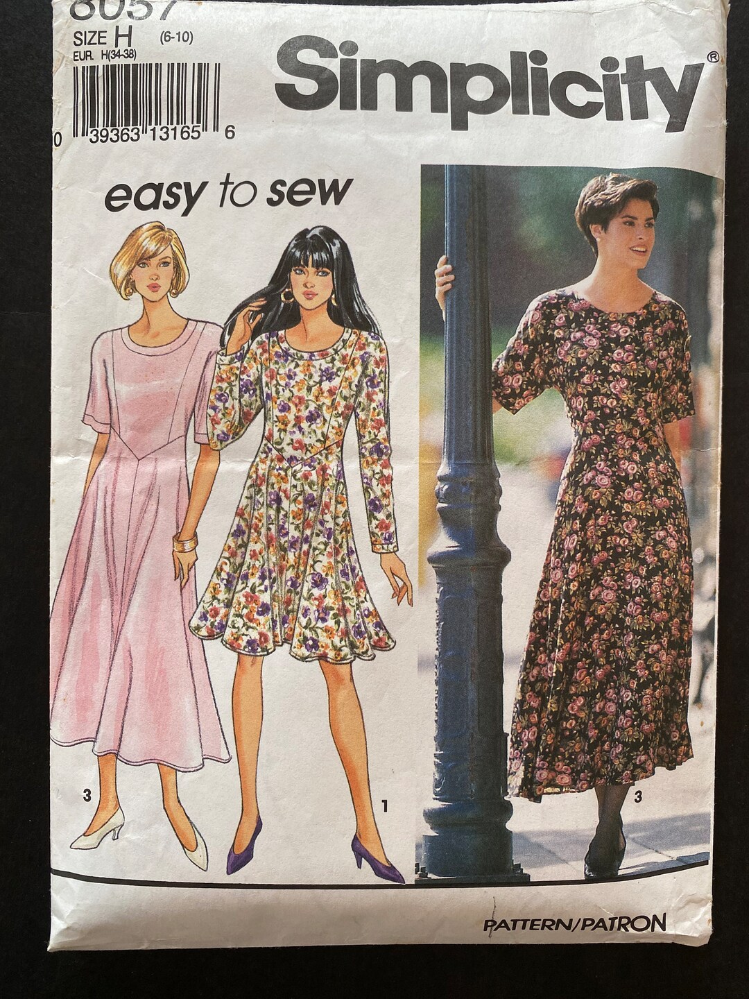 Simplicity 8057 Size 6-8 Carefully Cut to Size Six and Complete - Etsy