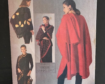 Vogue 8555 Accessories Pattern - Bebe Winkler Evening Wrap - Uncut