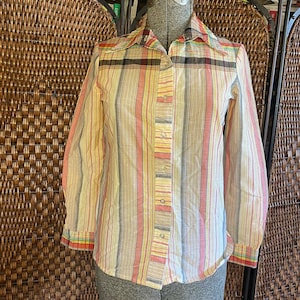 Size M//Vintage 70s Plaid Button Up