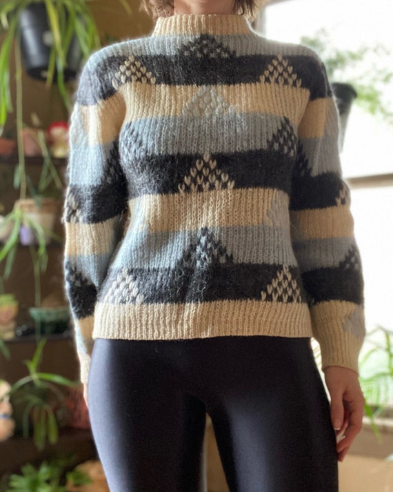 Vintage 50s Fuzzy Mohair Sweater Made in Italy