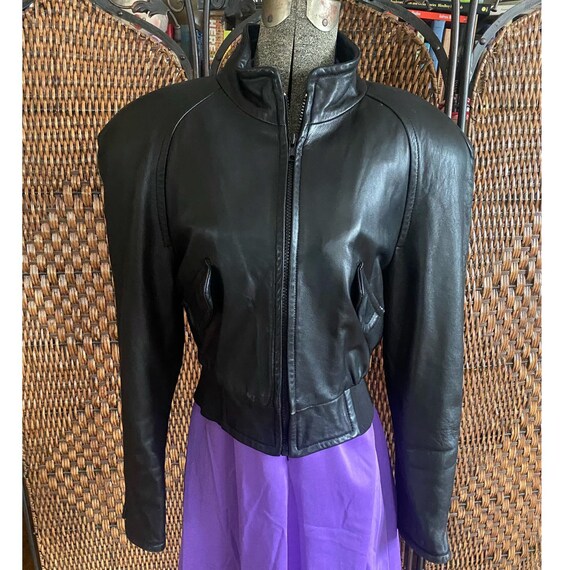 【代引き不可】 Size S//vintage Etsy - Jacket Leather Cropped 90s ジャケット・アウター