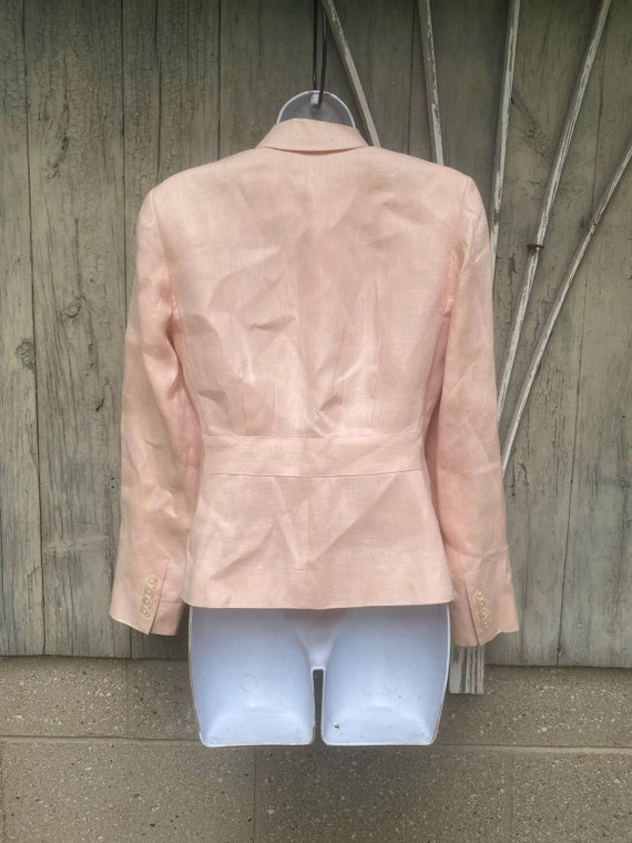 Size 2//Vintage Ralph Lauren Light Pink 100% Line… - image 2