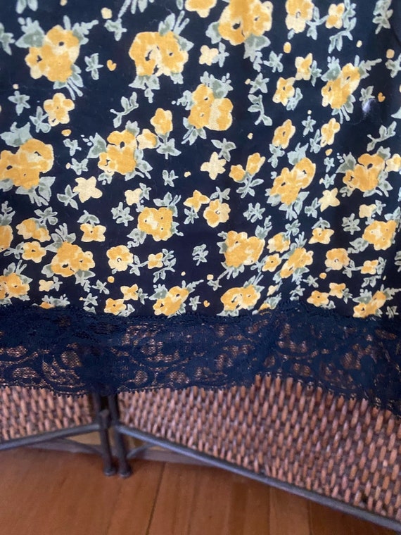 Size M//Vintage 90s Cotton Floral Sundress - image 5
