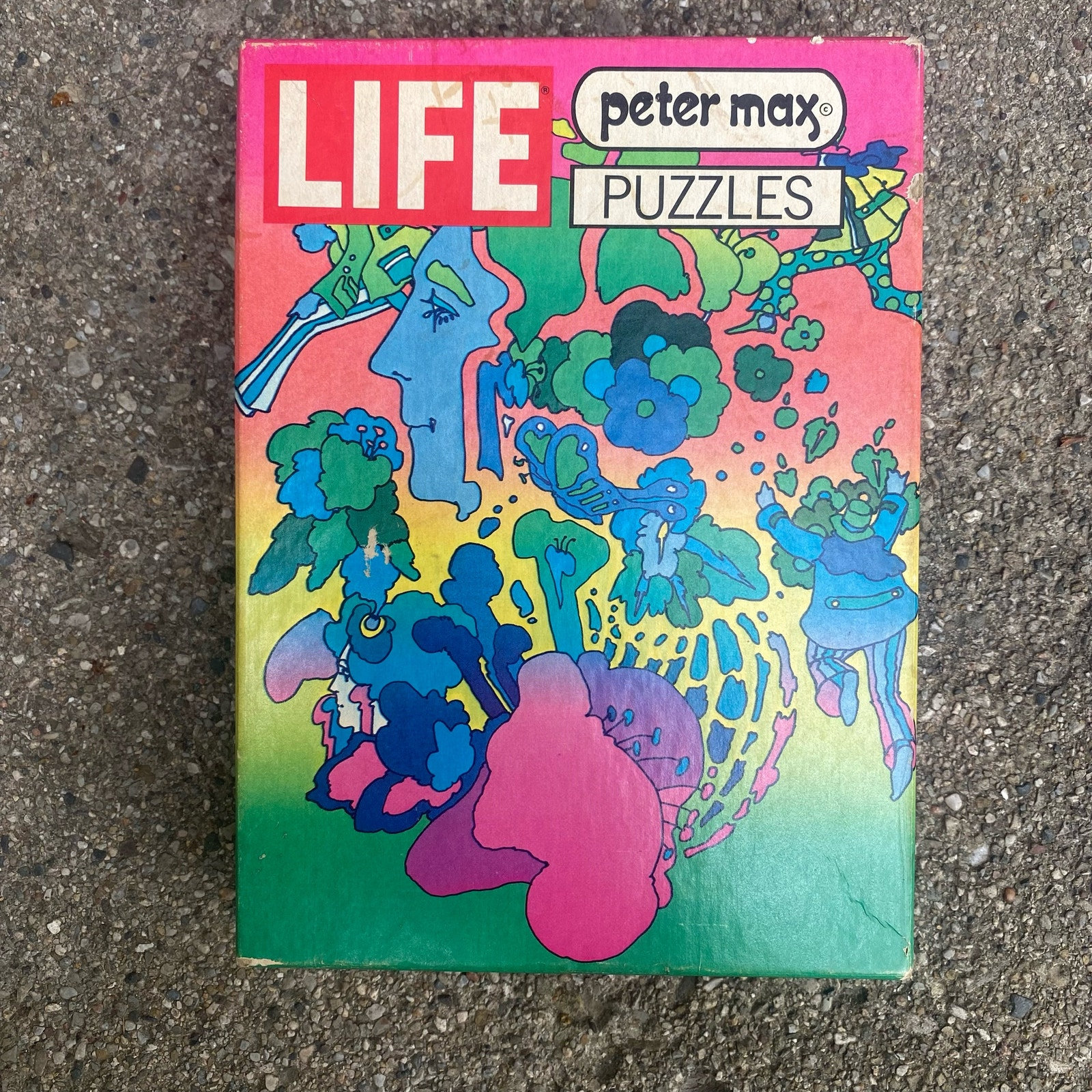 ヴィンテージ　ピーターマックス　ライフ　パズル 1970 Peter Max Life Magazine 