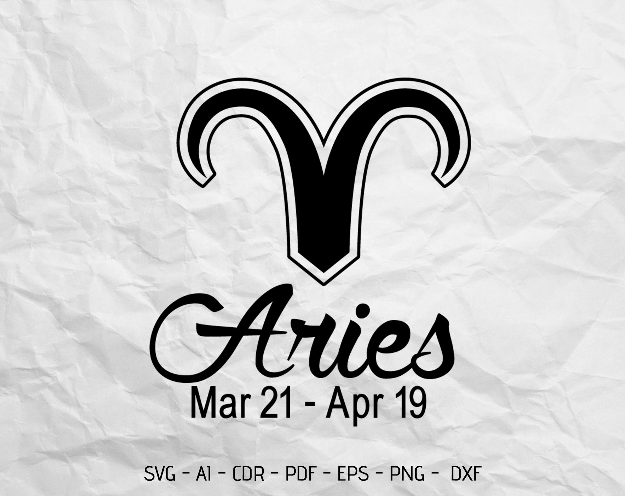 Sternzeichen Widder svg für Cricut Lasercut und Print | Etsy