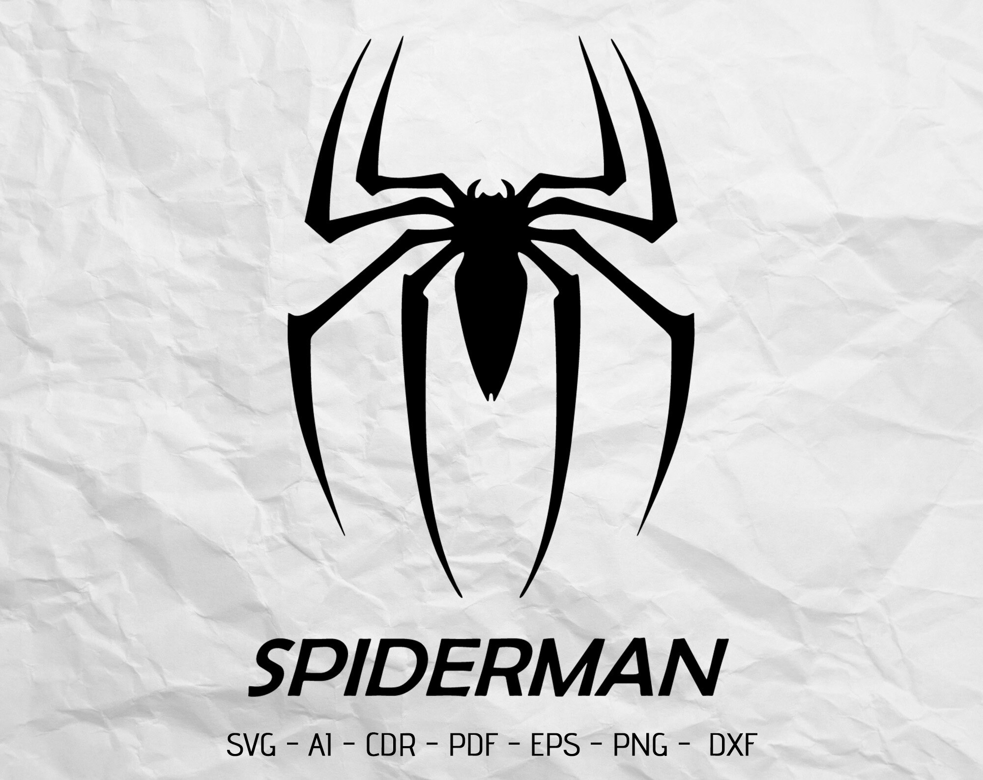 Spiderman logo svg for Cricut Laser cut and Print | Etsy